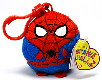 Spider-Man (white eyes, clip) - superhero - Ty Beanie Ballz