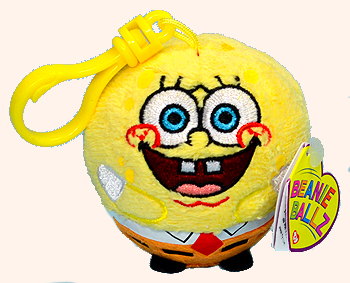 SpongeBob (key-clip) - sponge - Ty Beanie Ballz