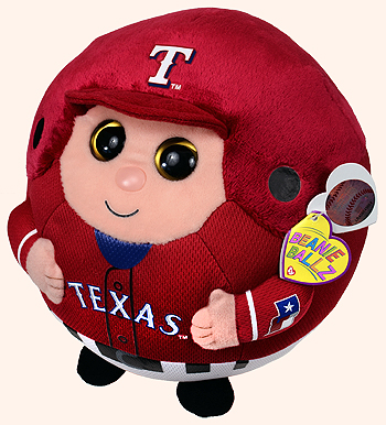 Texas Rangers (medium) - baseball player - Ty Beanie Ballz
