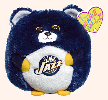 Utah Jazz - bear - Ty Beanie Ballz