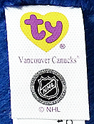 Vancouver Canucks - tush tag front
