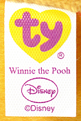 Winnie the Pooh (medium) - tush tag front