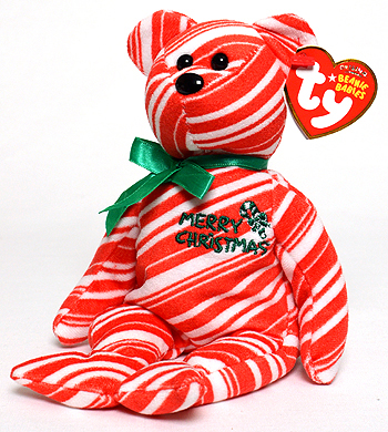 2007 Holiday Teddy (red) - bear - Ty Beanie Baby