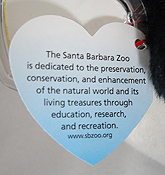 Admiral - Santa Barbara Zoo swing tag back