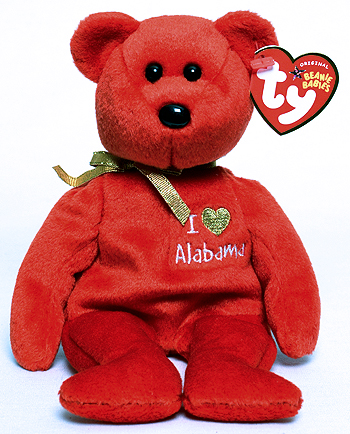 Alabama (retail version) - bear -  Ty Beanie Babies