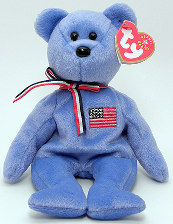 America (blue) - Bear - Ty Beanie Babies