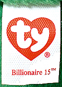 15th generation Beanie Baby tush tag - front