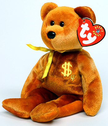 Billionaire 4 - bear - Ty Beanie Baby