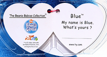 Blue (Blue's Clues) - swing tag inside
