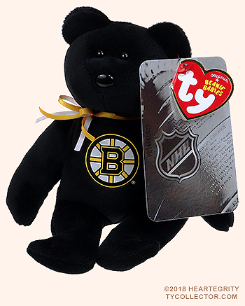Boston Bruins - bear - Ty Beanie Babies