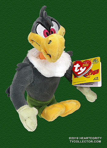 Buzz Buzzard - cartoon character bird - Ty Beanie Babies