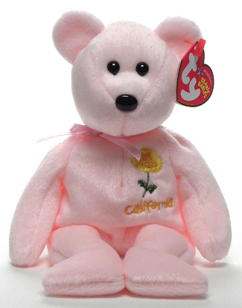 California Poppy - bear - Ty Beanie Babies