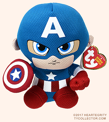Captain America - superhero - Ty Beanie Babies