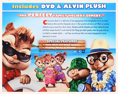 Movie DVD Alvin And The Chipmunks - ChipWrecked - back