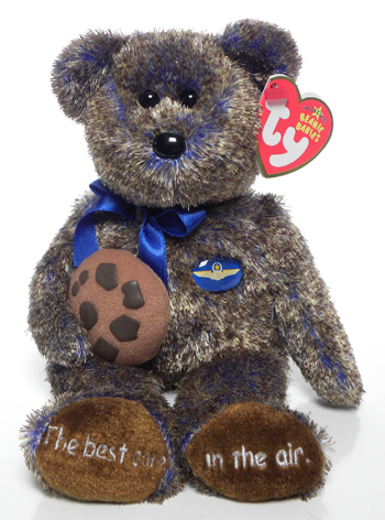 Chocolate Chip - Midwest Airlines Bear - Ty Beanie Babies