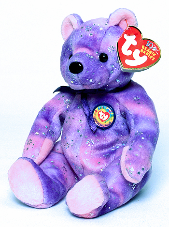 Clubby VI (purple, pot-bellied) - bear - Ty Beanie Baby
