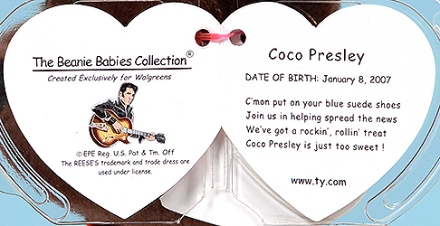 Coco Presley (brown) - swing tag inside (guitar)