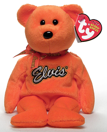 Coco Presley (orange) - bear - Ty Beanie Babies