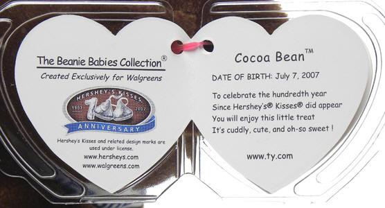 Cocoa Bean swing tag inside