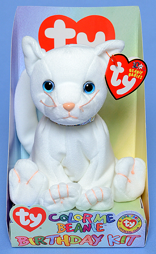 Color Me Beanie (birthday kit cat) - Ty Beanie Babies