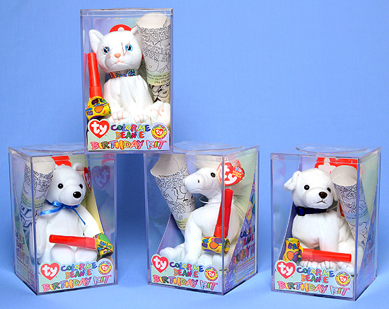 Different animals available in the BBOC 2003 Birthday Kits