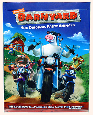 DVD movie Barnyard with Cornstalk Beanie Baby - back