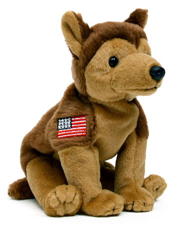Courage (NYPD on tush tag) - dog - Ty Beanie Babies
