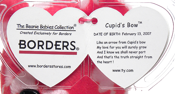 Cupid's Bow swing tag inside