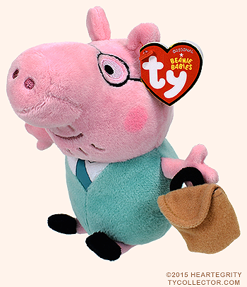 Daddy Pig - peppa pig - Ty Beanie Babies