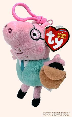 Daddy Pig (clip) - Peppa Pig - Ty Beanie Babies