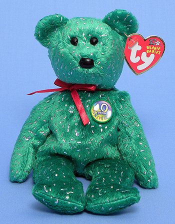 Decade (green) - bear - Ty BBOM Beanie Babies