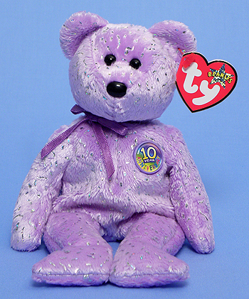 Decade (purple) - bear - Ty BBOM Beanie Babies