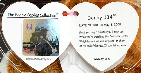 Derby 134 (pink saddle, Kentucky Derby store) - swing tag inside