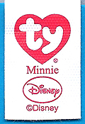 Disney Sparkle 1st generation tush tag - front