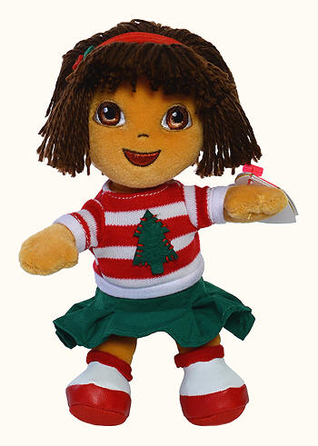 Dora (Merry Christmas) - girl - Ty Beanie Babies