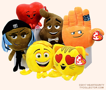 Ty Beanie Baby characters from The Emoji Movie
