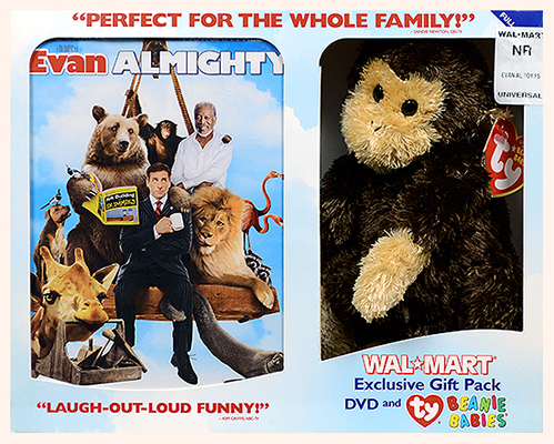 Evan Almighty DVD movie with Swinger Beanie Baby - front