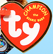 Champion Beanie Baby - swing tag front