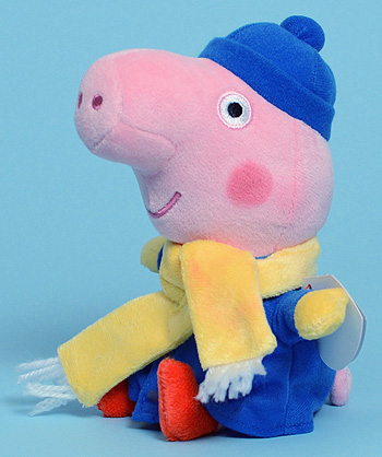 George (winter scarf) - pig - Ty Beanie Babies