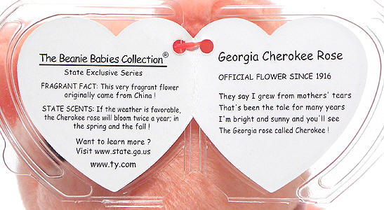 Georgia Cherokee Rose - swing tag inside