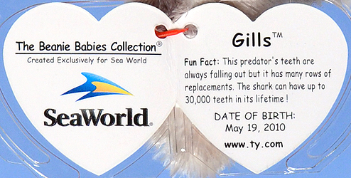 Gills (SeaWorld) - swing tag inside