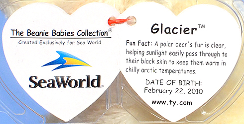 Glacier (SeaWorld) - swing tag inside