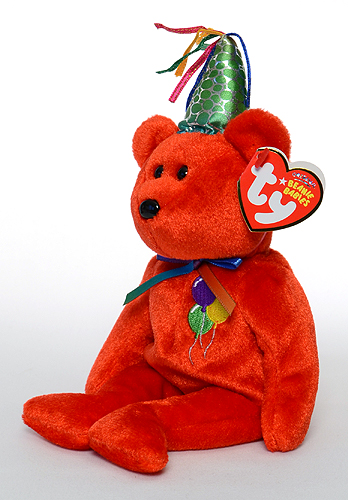 Happy Birthday (red) - Bear - Ty Beanie Babies