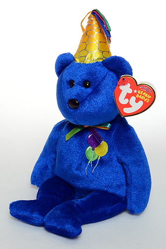 Happy Birthday (blue) - Bear - Ty Beanie Babies