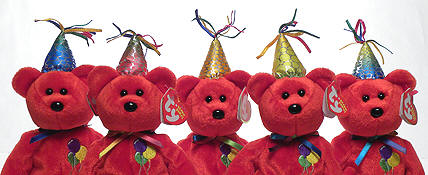 Happy Birthday (red) hat color variations