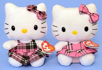 Hello Kitty (Tartan plaid) - Cat - Ty Beanie Babies