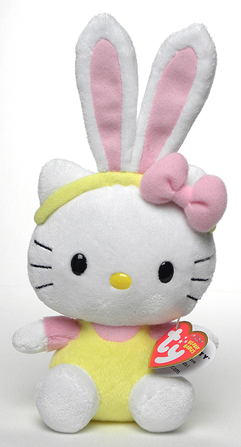 Hello Kitty (pink bunny ears) - Cat - Ty Beanie Babies