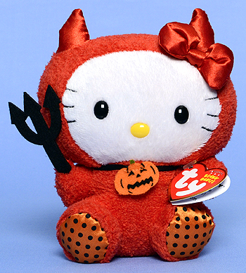 Hello Kitty (red devil costume) - cat - Ty Beanie Babies