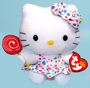 Hello Kitty (lollipop) - cat - Ty Beanie Babies