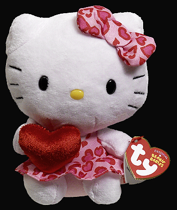 Hello Kitty (red heart) - cat - Ty Beanie Babies